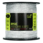 Ohradníkové lanko 6 mm bílé se 6 nerezovými dráty, 200 m – ZoneGuard Basic