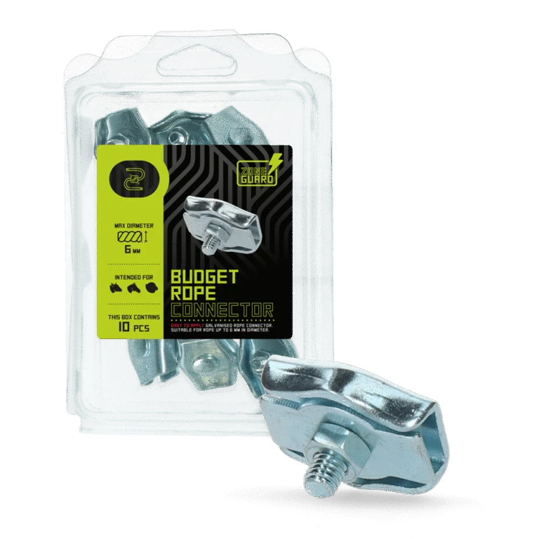 Spojka pro elektrické lanko 6 mm, 10 kusů – ZoneGuard Budget