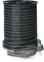 Ohradníková páska 20 mm černá s 9 nerezovými vodiči, 200 m – ZoneGuard Basic