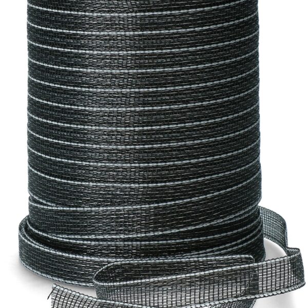 Ohradníková páska 20 mm černá s 9 nerezovými vodiči, 200 m – ZoneGuard Basic