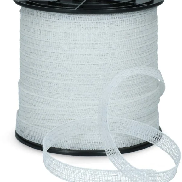 Ohradníková páska 20 mm bílá se 4 nerezovými vodiči, 200 m – ZoneGuard Basic