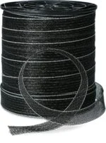 Elektrická páska 40 mm černá s 9 nerezovými vodiči, 200 m – ZoneGuard Basic