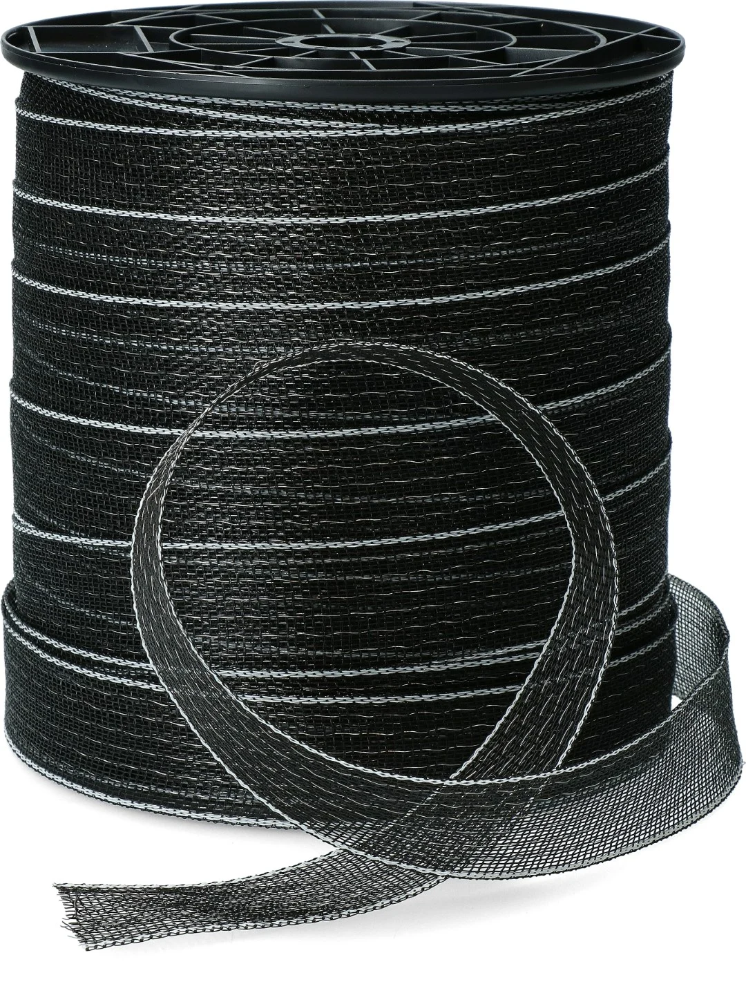 Elektrická páska 40 mm černá s 9 nerezovými vodiči, 200 m – ZoneGuard Basic - Obrázek 1