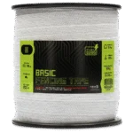 Páska pro elektrický ohradník 40 mm, bílá, s 8 nerezovými vodiči, 200 m – ZoneGuard Basic