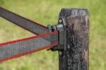 Elektrická ohradníková páska 40 mm, hnědá, se zesílenými okraji, 200 m – ZoneGuard Plus - Obrázek 4