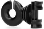 Kruhový izolátor pro oválné ocelové sloupky, 25 kusů – ZoneGuard Clip