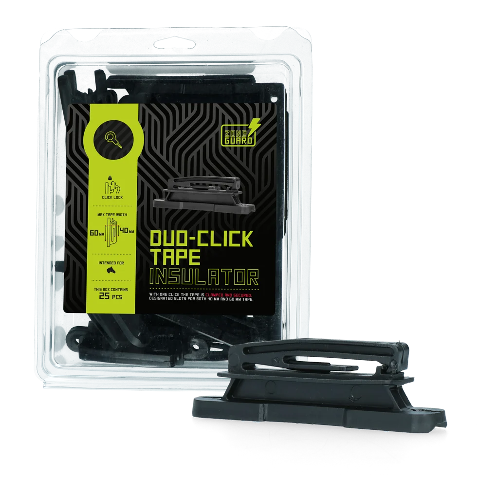 Izolátor na pásku do 60 mm, 25 kusů – ZoneGuard Duo-Click - Obrázek 2