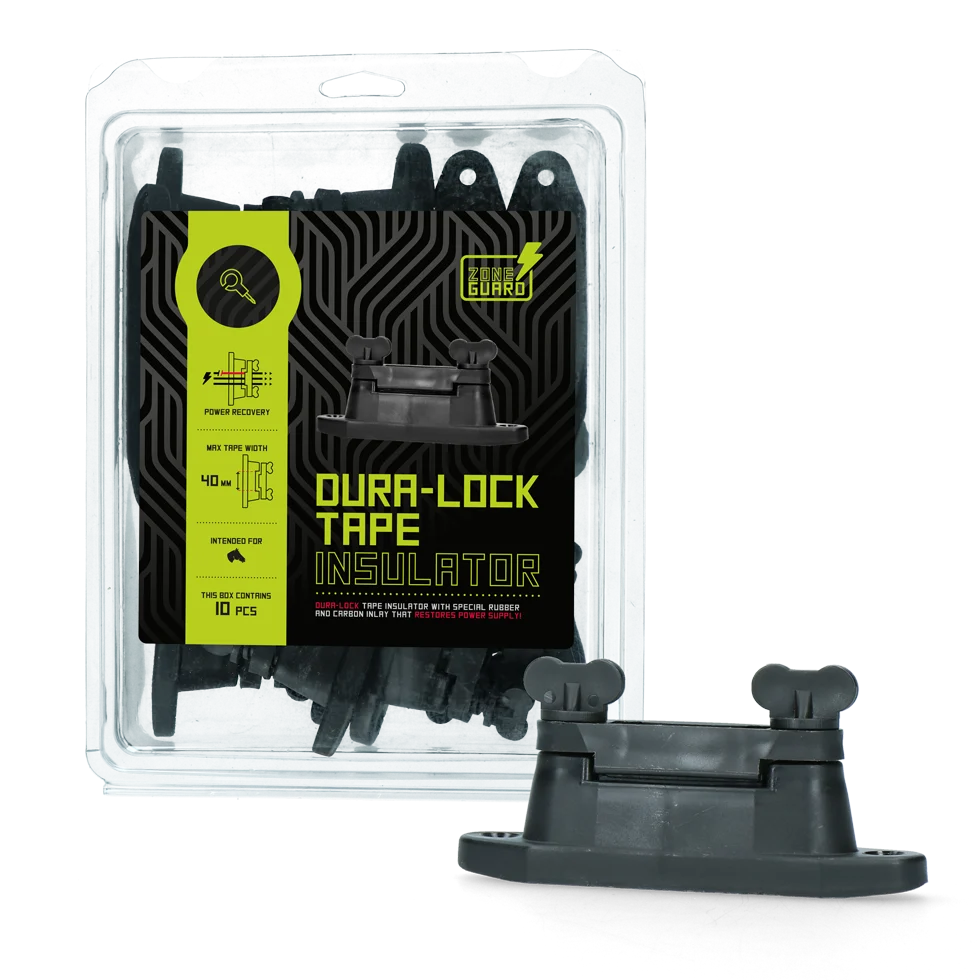 Izolátor pro pásku o šířce 40 mm s pryžovou a uhlíkovou vložkou, 10 kusů – ZoneGuard Dura-Lock - Obrázek 2