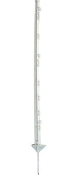 Plastová zatloukací ohradníková tyčka, 105 cm, bílá – ZoneGuard