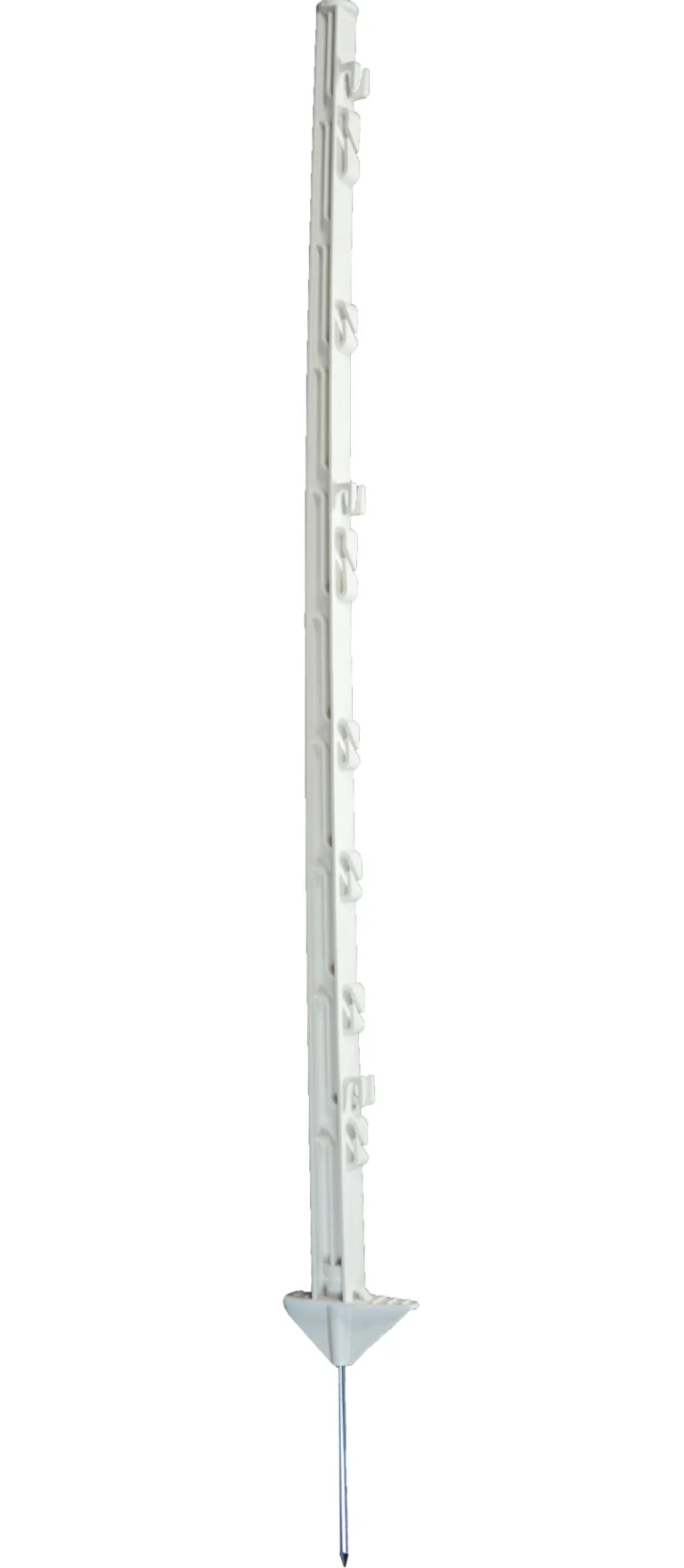 Plastová zatloukací ohradníková tyčka, 105 cm, bílá – ZoneGuard