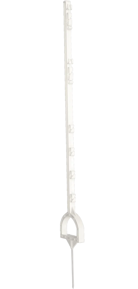 ZONE0623.png Nášlapný sloupek s nášlapnou příčkou, 115 cm, bílý – ZoneGuard - Obrázek 1