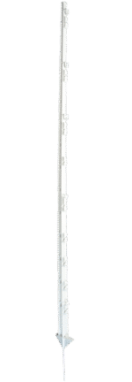 Plastový nášlapný sloupek, 150 cm, bílý – ZoneGuard