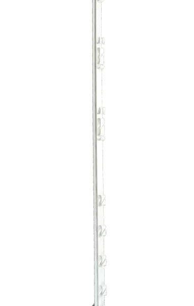 Nášlapný sloupek se stupačkou, 155 cm, bílý – ZoneGuard