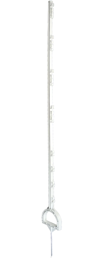 Nášlapný sloupek se stupačkou, 155 cm, bílý – ZoneGuard - Obrázek 1