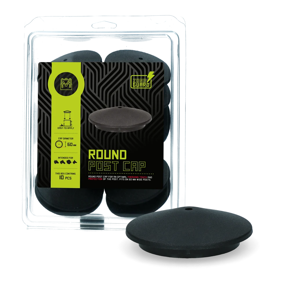 Kulatá krytka sloupku 60 mm s montážním otvorem – ZoneGuard - Obrázek 1