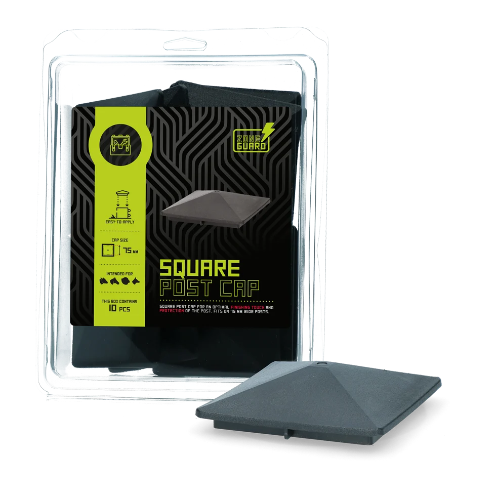 Čtyřhranná krytka na sloupek 75 mm – ZoneGuard - Obrázek 1