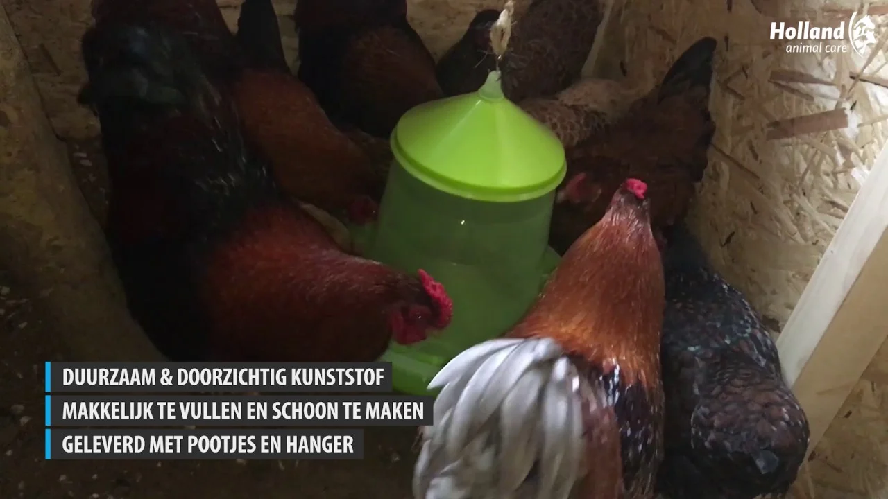 Zásobníkové krmítko pro drůbež na nožičkách, limetkově zelené, 4 kg – Gaun - Obrázek 3