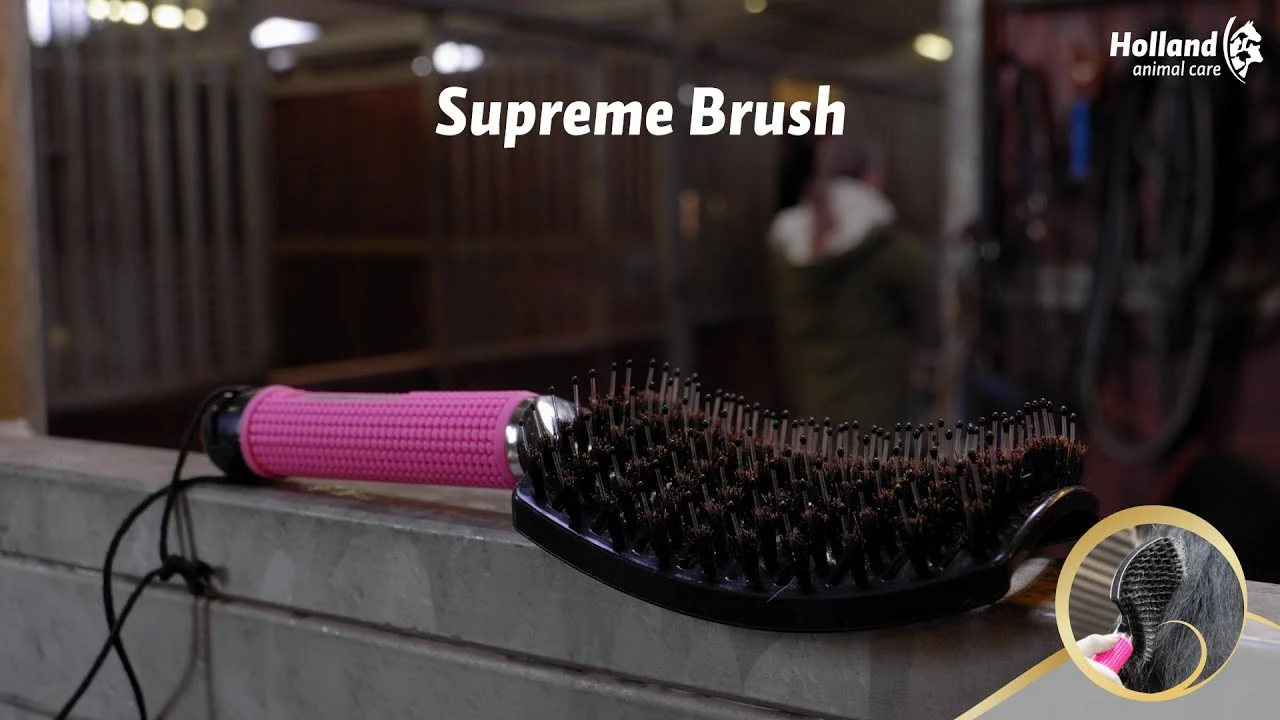 Kartáč na rozčesávání hřívy, 24,5 cm, černý – Excellent Horse Supreme Brush - Obrázek 2
