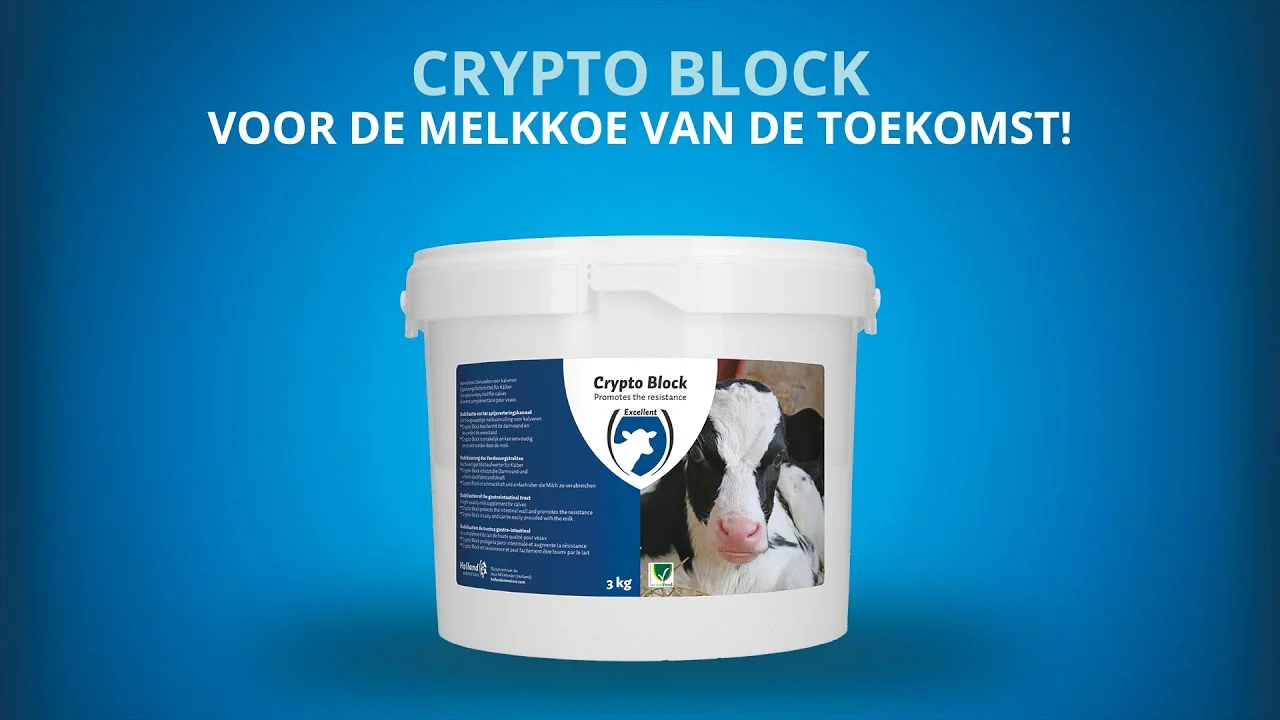 Krmný doplněk pro telata a jehňata, 2,4 kg – Excellent Crypto Block - Obrázek 2