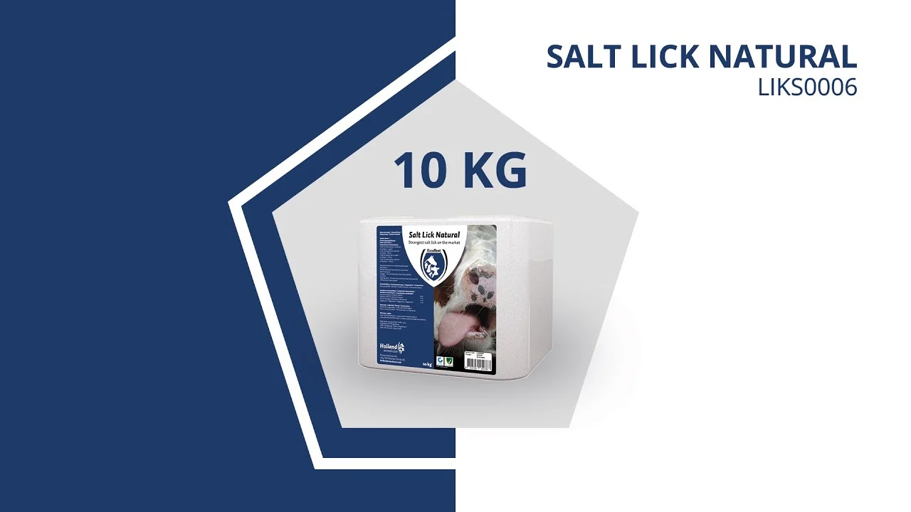 Solný lízací kámen z kamenné soli pro koně, 10 kg – Excellent Liksteen Naturel - Obrázek 2